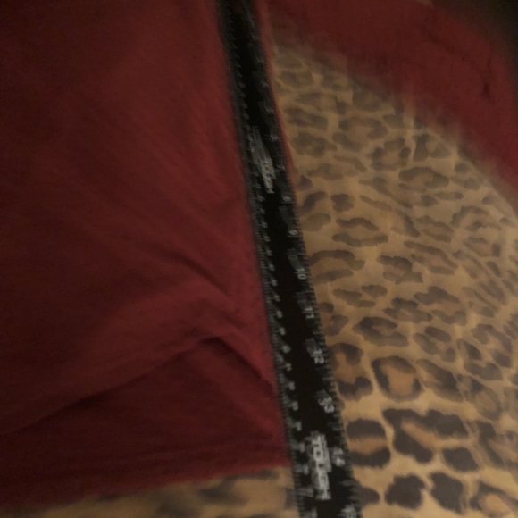 W5 size XL rust colored textured top with bell Sleeve & back zip NWOT - Picture 7 of 9